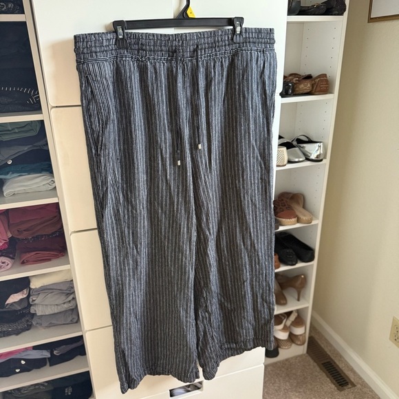 Time and Tru Black Wide Leg Comfortable Pants Women’s Plus Size XXL 20 - Picture 2 of 6